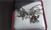 Egyptian Camel Silver Earrings